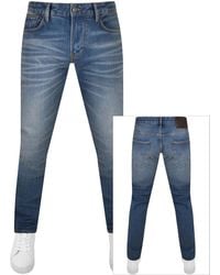 Armani - Emporio J06 Slim Fit Jeans Mid Wash - Lyst