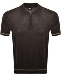 BOSS BUSINESS - Boss Norbertino Knit Polo Dark - Lyst