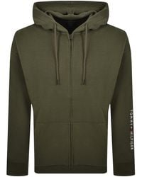 Tommy Hilfiger - Full Zip Hoodie Army - Lyst