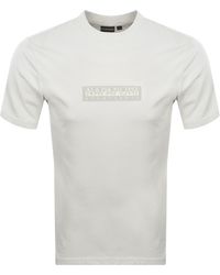 Napapijri - S-Box Logo T Shirt - Lyst