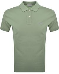 GANT - Regular Fit Shield Pique Polo T Shirt - Lyst