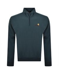 Carhartt - Carhartt Half Zip Script Logo Sweatshirt - Lyst