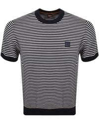 BOSS - Boss Kanache Knit T Shirt Light Dark - Lyst