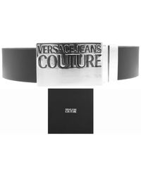 Versace Jeans Couture Couture Leather Logo Belt - Black