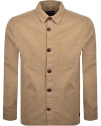 Barbour - Washed Overshirt Washed Stone - Lyst