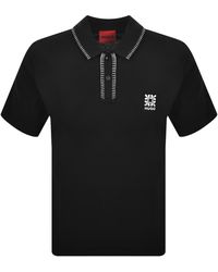 HUGO - Darro Overlock Polo T Shirt - Lyst