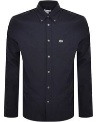 Lacoste - Woven Long Sleeved Shirt - Lyst