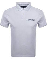 Replay - Short Sleeved Logo Polo T Shirt - Lyst