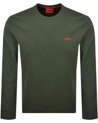 HUGO - Austin Long Sleeved T Shirt - Lyst