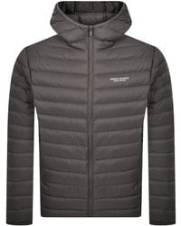 ARMANI EXCHANGE - Hooded Down Jacket - Lyst