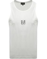 Armani - Emporio Logo Vest Snow - Lyst