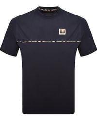 Aquascutum - Club Check Piping T Shirt - Lyst