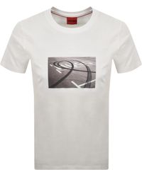 HUGO - Dostino T Shirt Off - Lyst