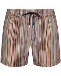 Paul Smith - Stripe Swim Shorts - Lyst