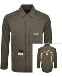 Evisu - Long Sleeve Shirt Grey - Lyst