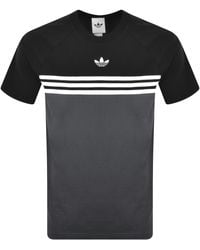 adidas Originals - Chest Stripe T Shirt - Lyst