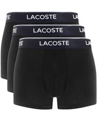 Lacoste - Underwear 3 Pack Trunks - Lyst