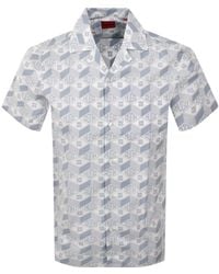 HUGO - Ellino Straight Fit Shirt - Lyst
