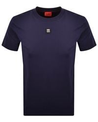 HUGO - Dalile Stacked Logo T Shirt - Lyst