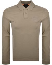 BOSS - Boss Long Sleeve Passerby Polo T Shirt - Lyst