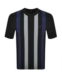 Fred Perry - Vertical Stripe T Shirt - Lyst