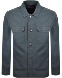 Barbour - Draftmen Overshirt Dusk - Lyst