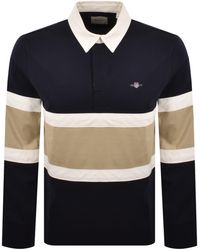 GANT - Cut And Sewn Rugger Polo T Shirt - Lyst