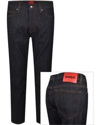 HUGO - 708 Slim Fit Jeans Dark Wash - Lyst