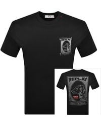 Replay - Logo T Shirt - Lyst