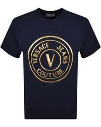 Versace Jeans Couture - Couture V Emblem Foil T Shirt - Lyst