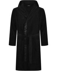 Armani - Emporio Hooded Dressing Gown - Lyst