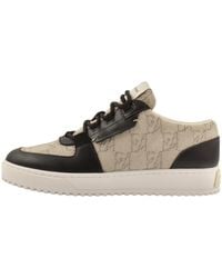 Armani - Emporio Leather Trainers - Lyst