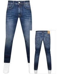 Replay - Comfort Fit Rocco Dark Wash Jeans - Lyst