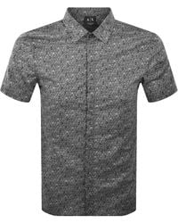 ARMANI EXCHANGE - Ax Pattern Shirt - Lyst