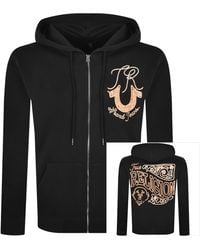 TRUE RELIGION - Rope Logo Zip Hoodie - Lyst
