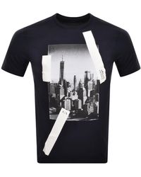 Armani Exchange - Crew Neck Graphic T Shirt - Lyst