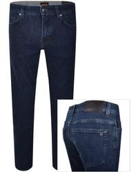 BOSS - Boss Delaware Slim Fit Jeans Dark Wash - Lyst