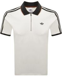 adidas Originals - Three Stripes Polo T Shirt - Lyst