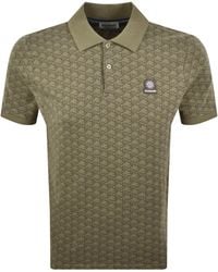 Sandbanks - Monogram Jacquard Polo T Shirt - Lyst