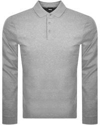 BOSS BUSINESS - Boss Pado 30 Long Sleeved Polo T Shirt - Lyst