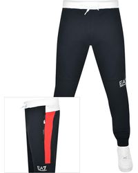 EA7 - Emporio Armani Logo jogging Bottoms - Lyst