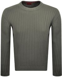 HUGO - Sribben Knit Jumper - Lyst