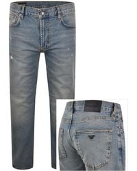 Armani - Emporio J76 Straight Fit Jeans - Lyst