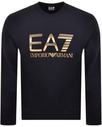 EA7 - Emporio Armani Logo Sweatshirt - Lyst