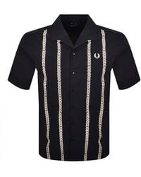 Fred Perry - Placement Print Shirt - Lyst