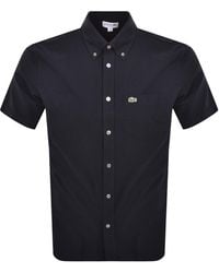 Lacoste - Check Short Sleeved Shirt - Lyst