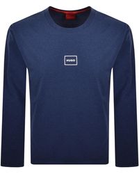 HUGO - Laze Long Sleeve T Shirt - Lyst