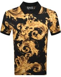 Versace Jeans Couture - Couture Print Polo T Shirt - Lyst