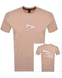 BOSS - Boss Network Photo T Shirt Pastel - Lyst