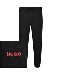HUGO - Austin Waffle Joggers - Lyst